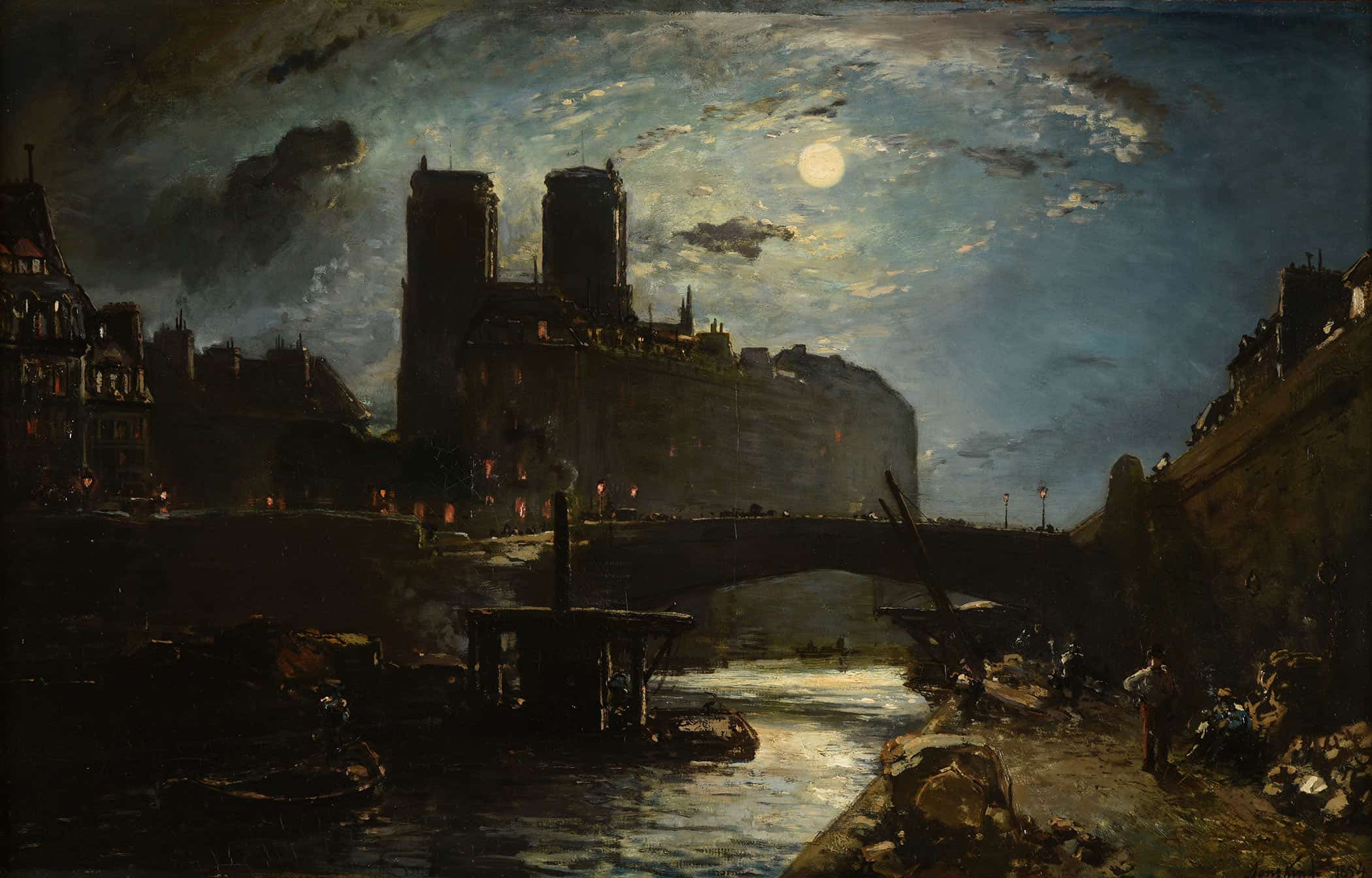 Notre Dame De Paris by Johan Barthold Jongkind