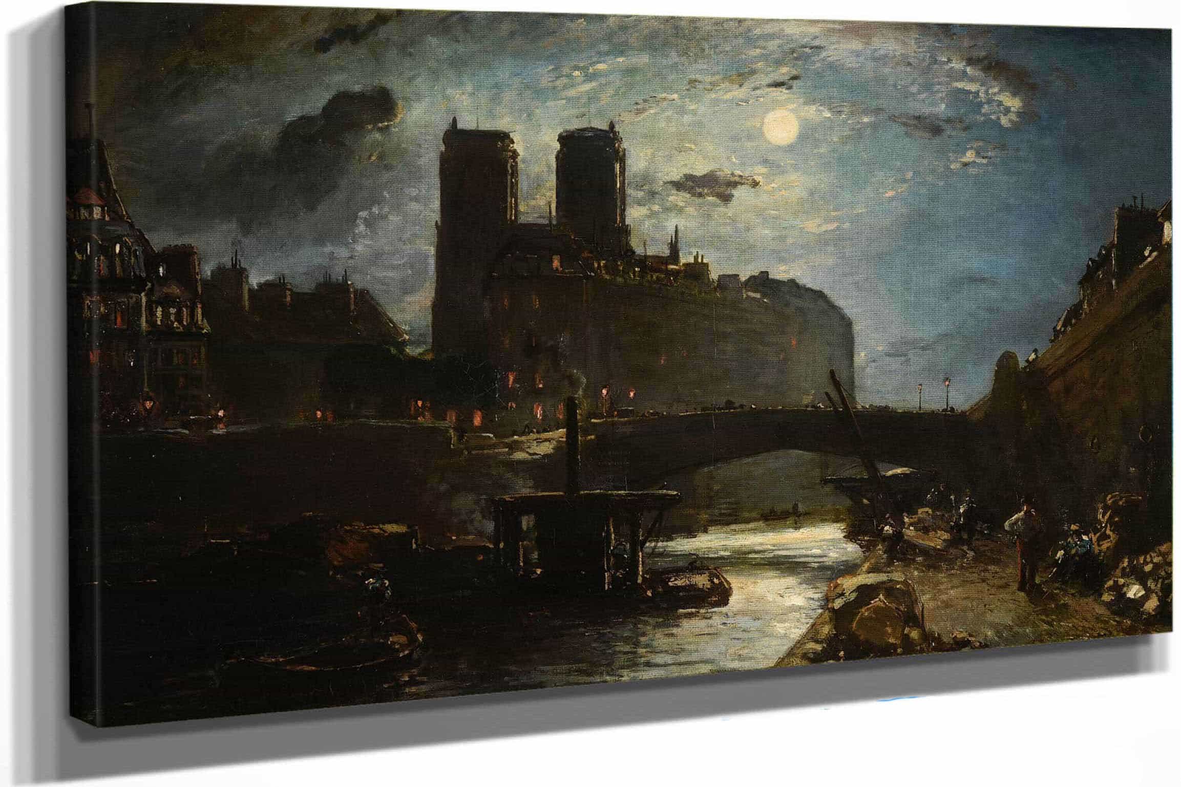 Notre Dame De Paris by Johan Barthold Jongkind