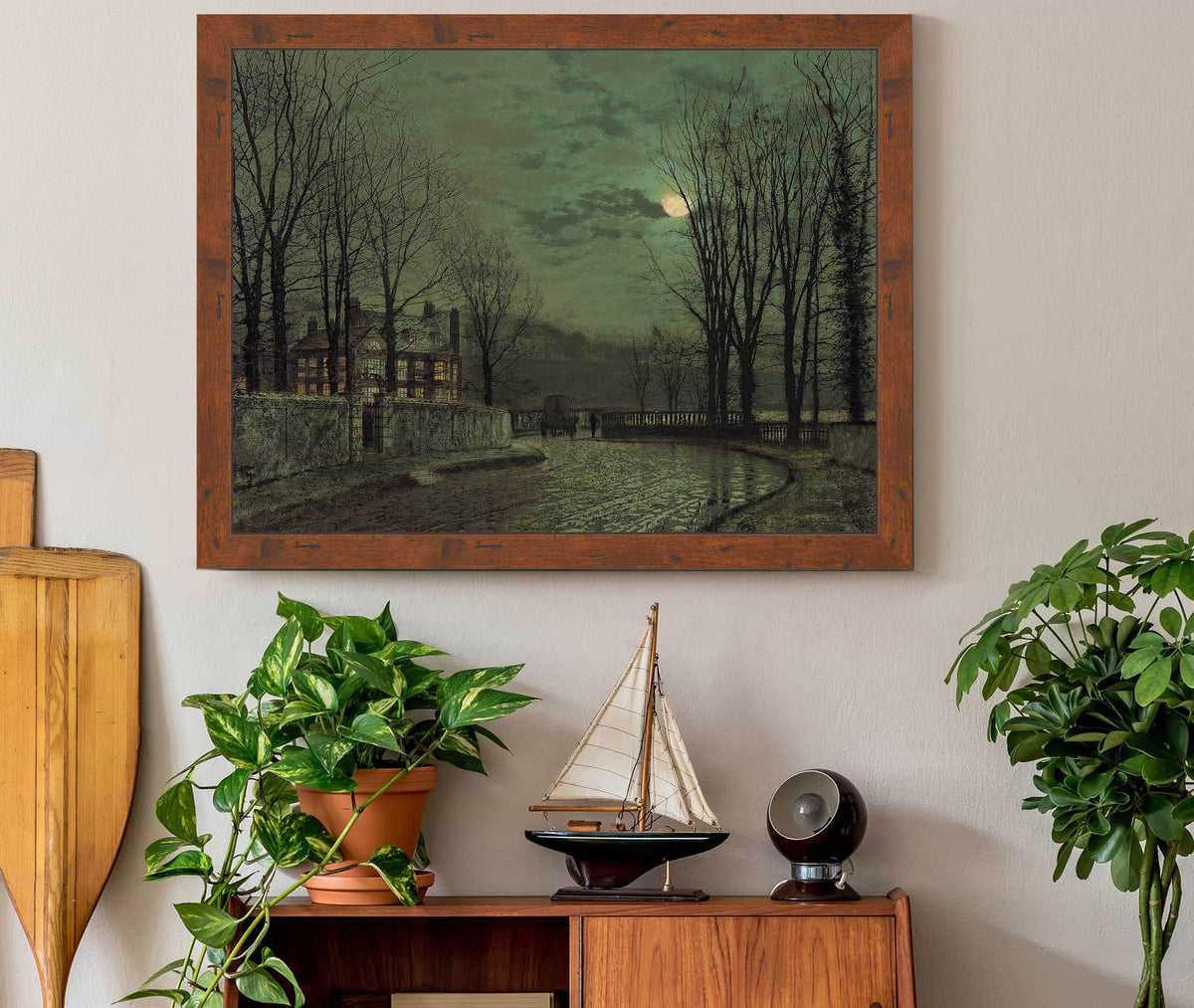 November Moonlight by John Atkinson Grimshaw