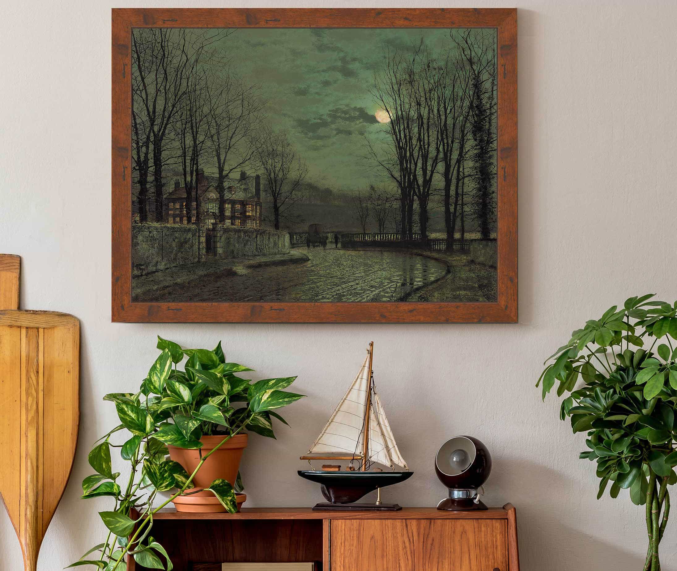 November Moonlight by John Atkinson Grimshaw
