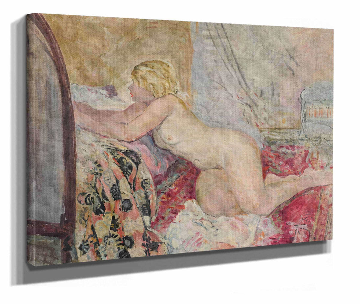 Nu Allonge Contre Un Lit by Henri Lebasque