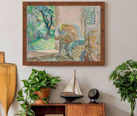 Nu Assis Sur Un Canape Pres De La Fenetre by Henri Lebasque