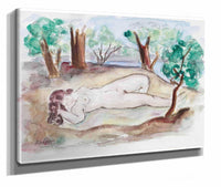 Nu Couche Dans Un Paysage A Saint Tropez by Henri Lebasque