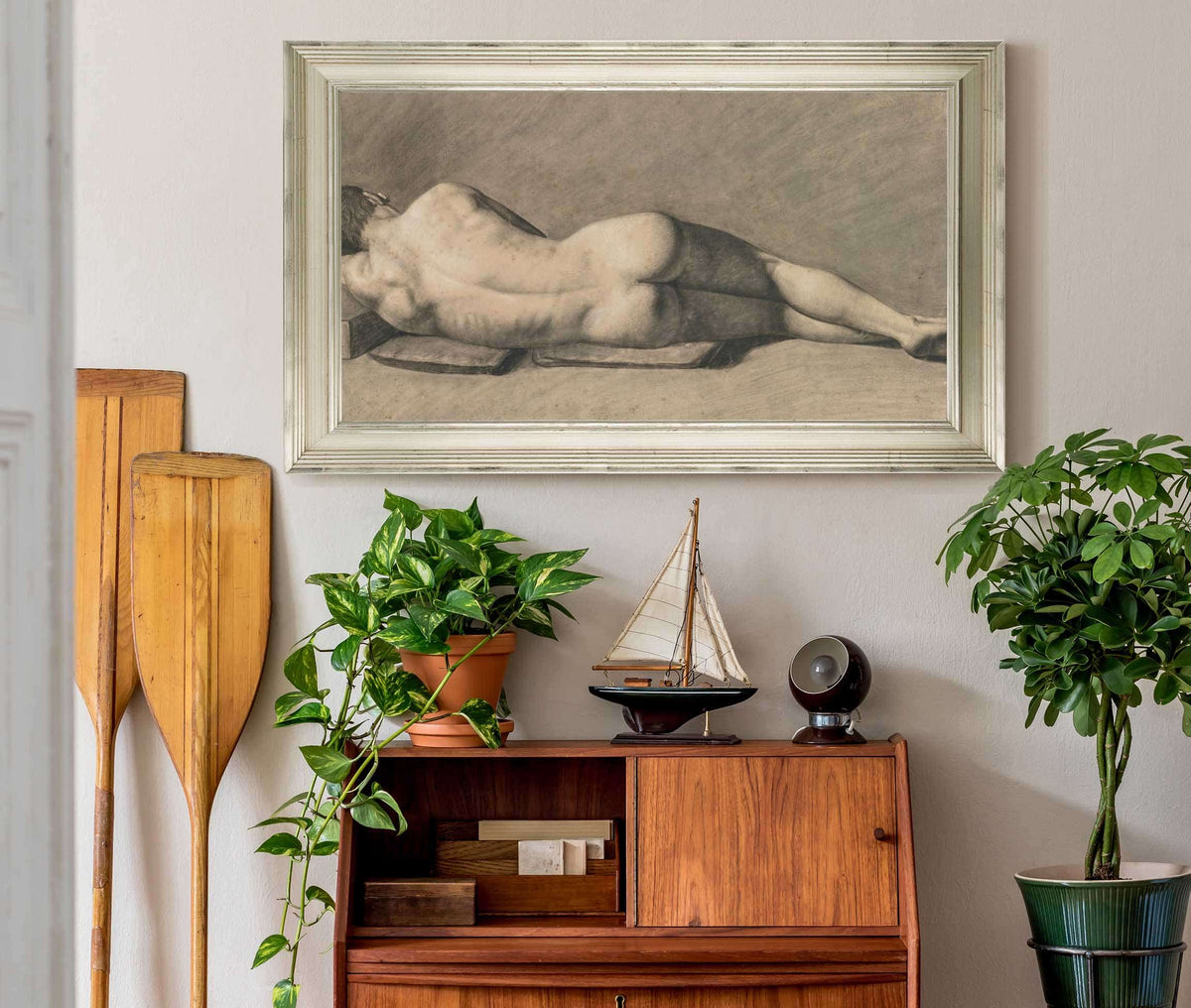 Nu Dhomme by Jean Baptiste Camille Corot