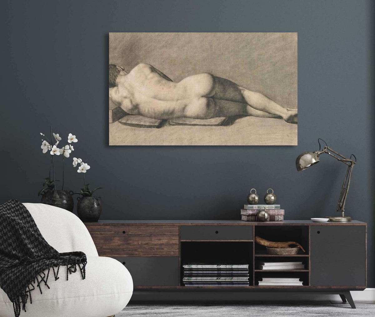 Nu Dhomme by Jean Baptiste Camille Corot