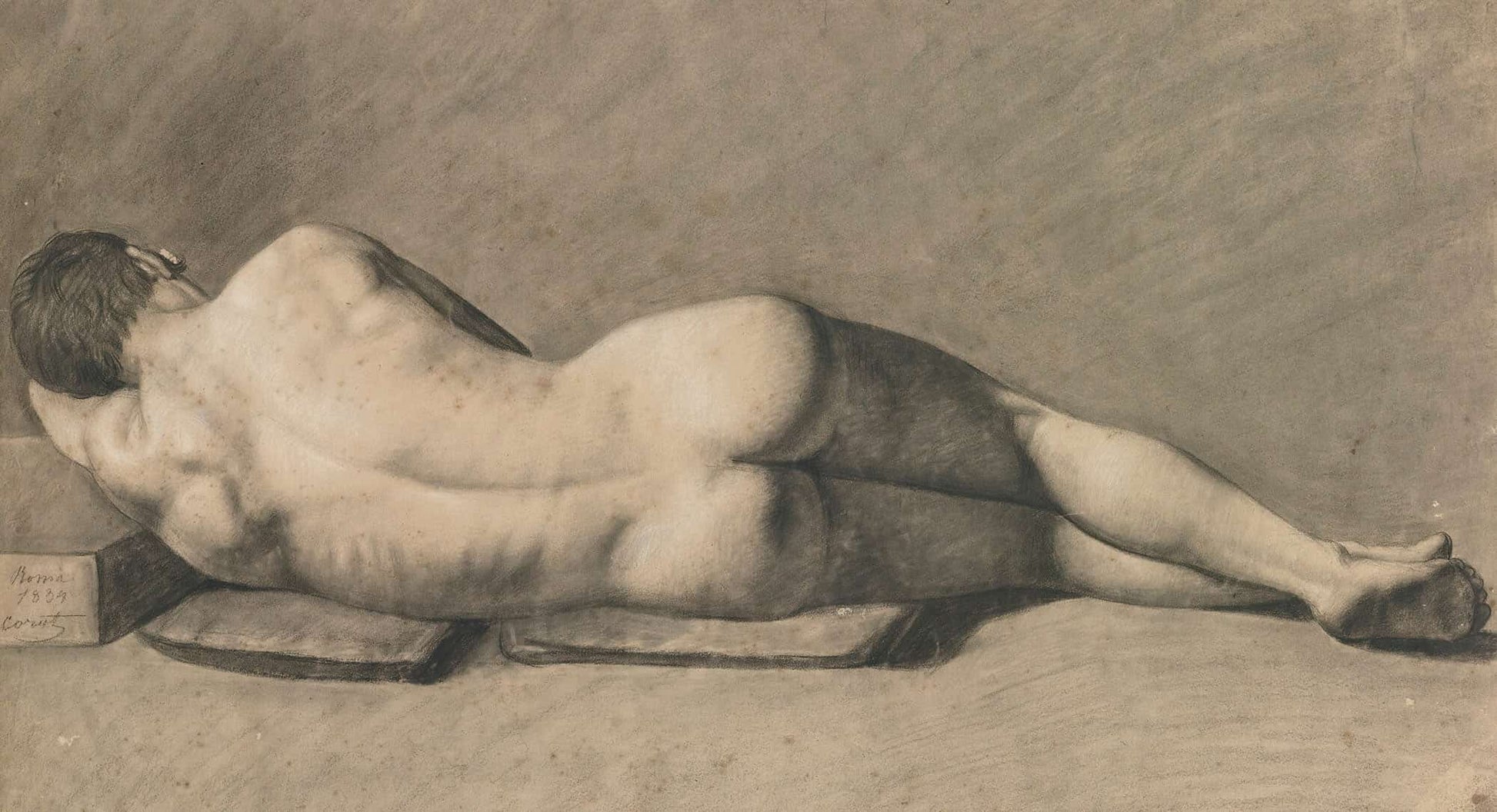 Nu Dhomme by Jean Baptiste Camille Corot