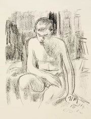 Nude Boy Seated by Magnus Enckell