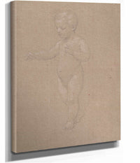 Nude Boy Walking To The Left   by Anselm Feuerbach