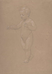 Nude Boy Walking To The Left   by Anselm Feuerbach