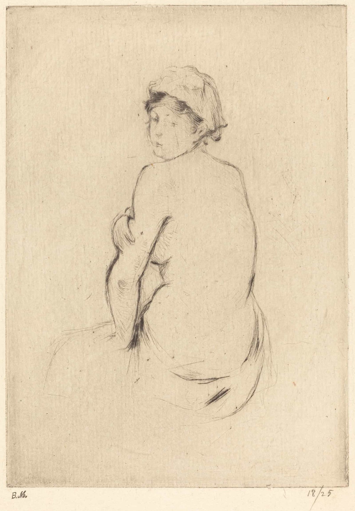 Nude by Berthe Morisot