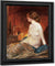 Nude Figure By Firelight By Guy Rose