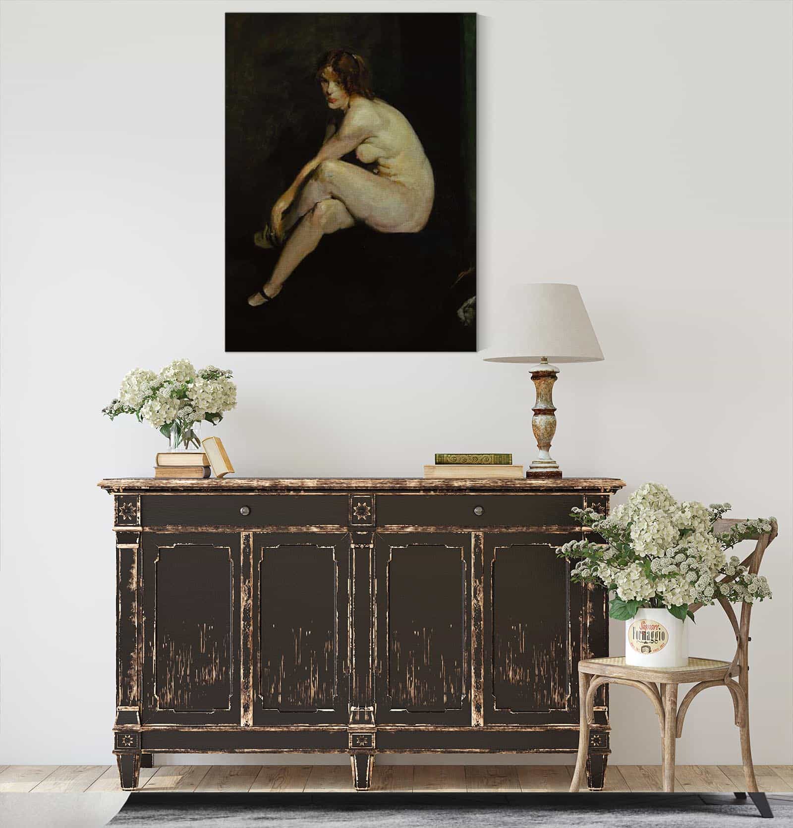 Nude Girl Miss Leslie Hall by George Wesley Bellows