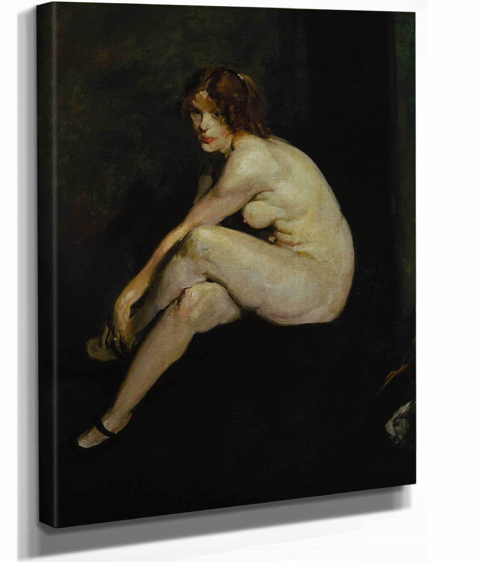 Nude Girl Miss Leslie Hall by George Wesley Bellows