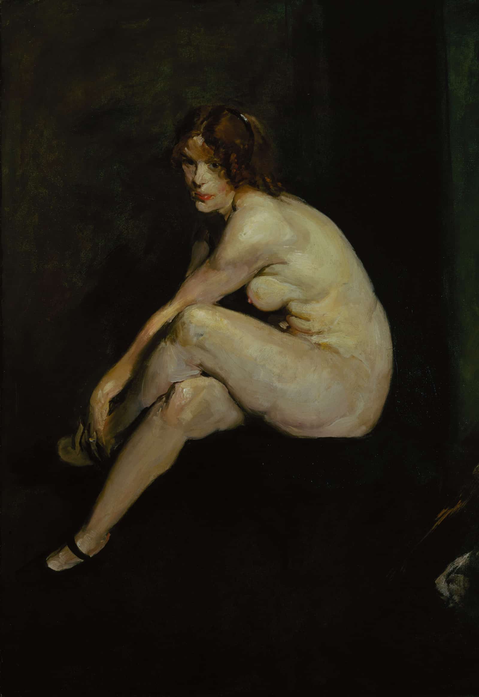 Nude Girl Miss Leslie Hall by George Wesley Bellows