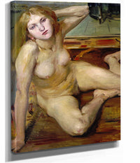 Nude Girl On A Rug by Lovis Corinth