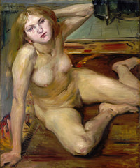 Nude Girl On A Rug by Lovis Corinth