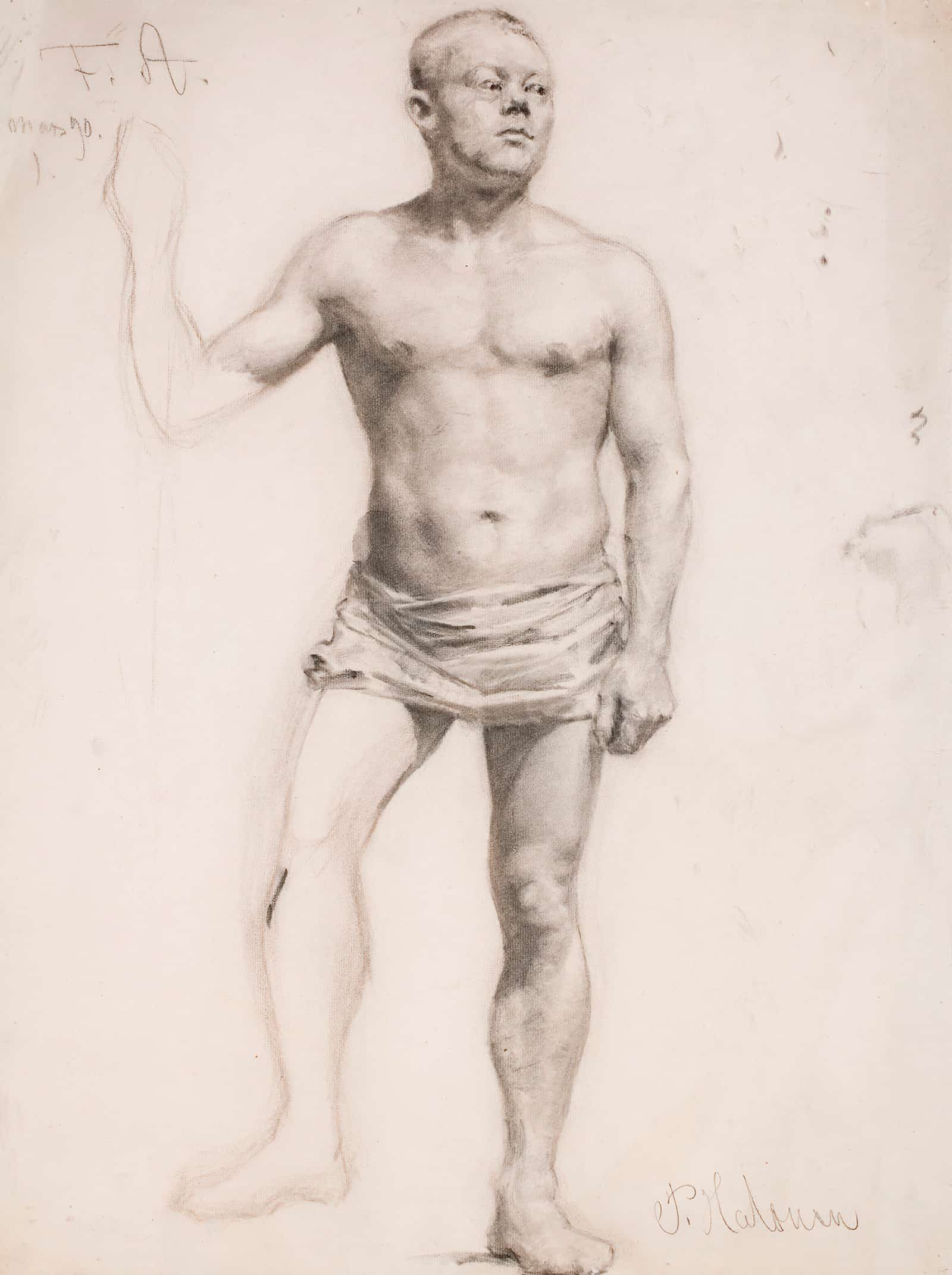 Nude Male Model by Pekka Halonen