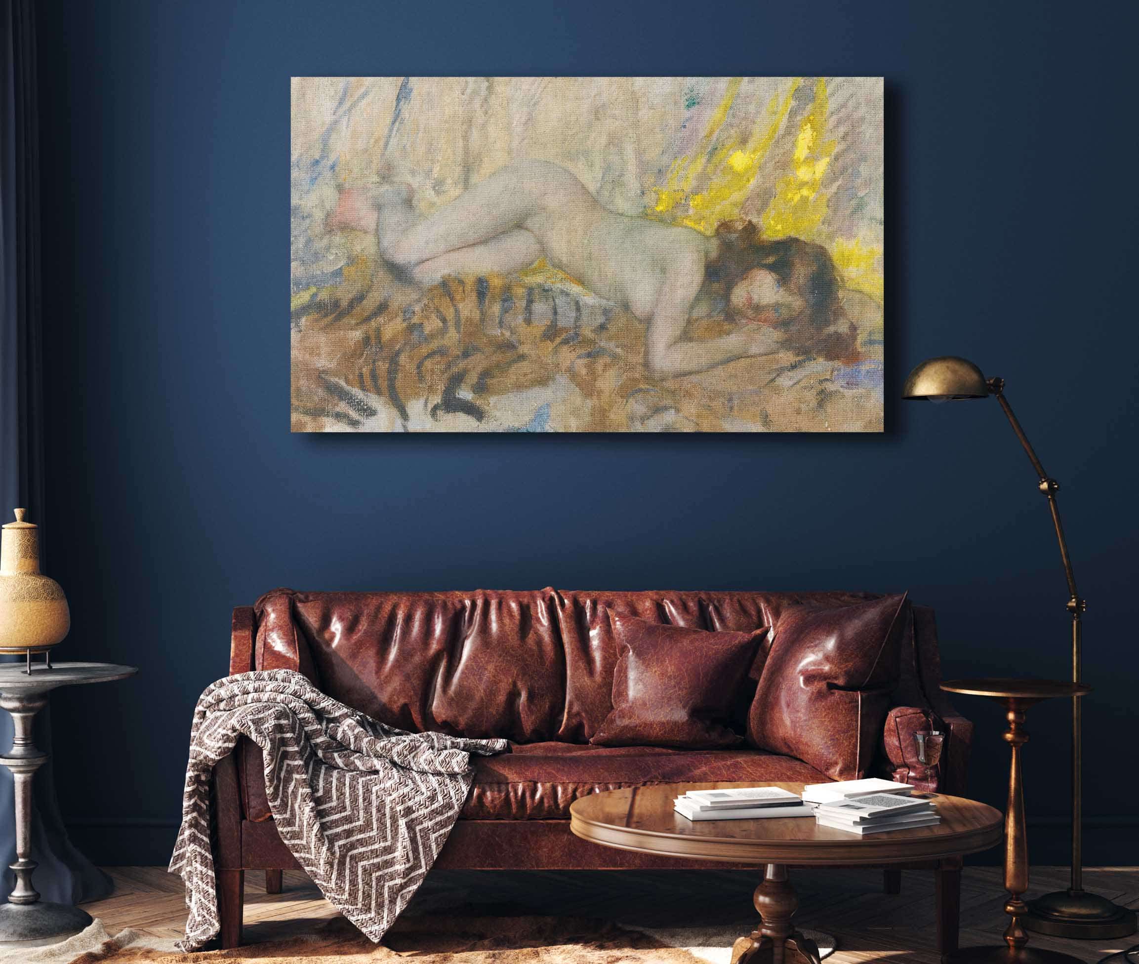 Nude On A Tiger Skin by James Jebusa Shannon