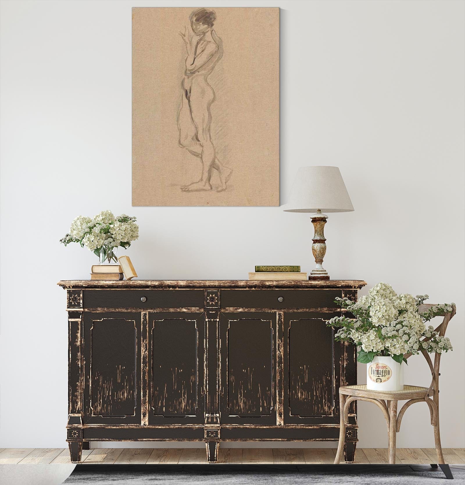 Nude Standing Sideways by Zygmunt Waliszewski