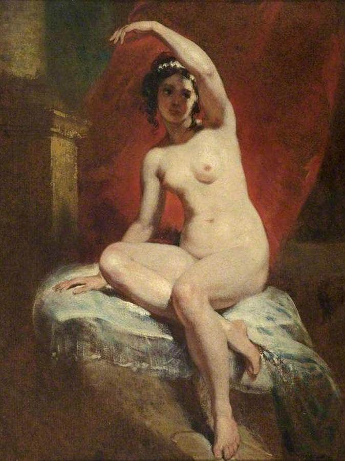 William Etty,Study of a deals Draped Nude,large wall art,framed wall art,canvas wall art,large canvas,M5148