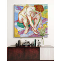 Nude With A Cat by Franz Marc