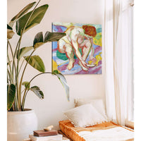 Nude With A Cat by Franz Marc