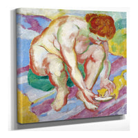 Nude With A Cat by Franz Marc