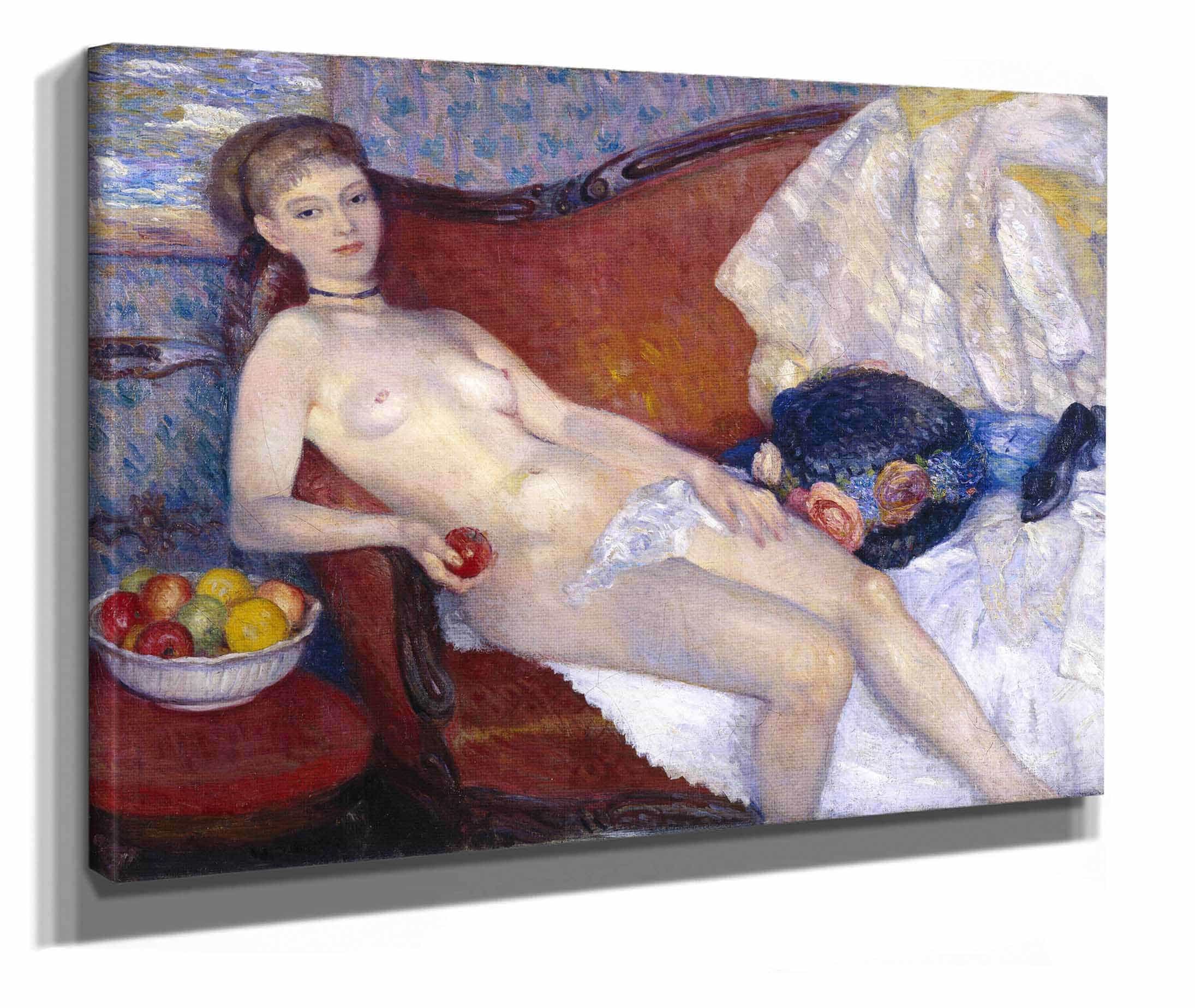 Nude With Apple by William James Glackens