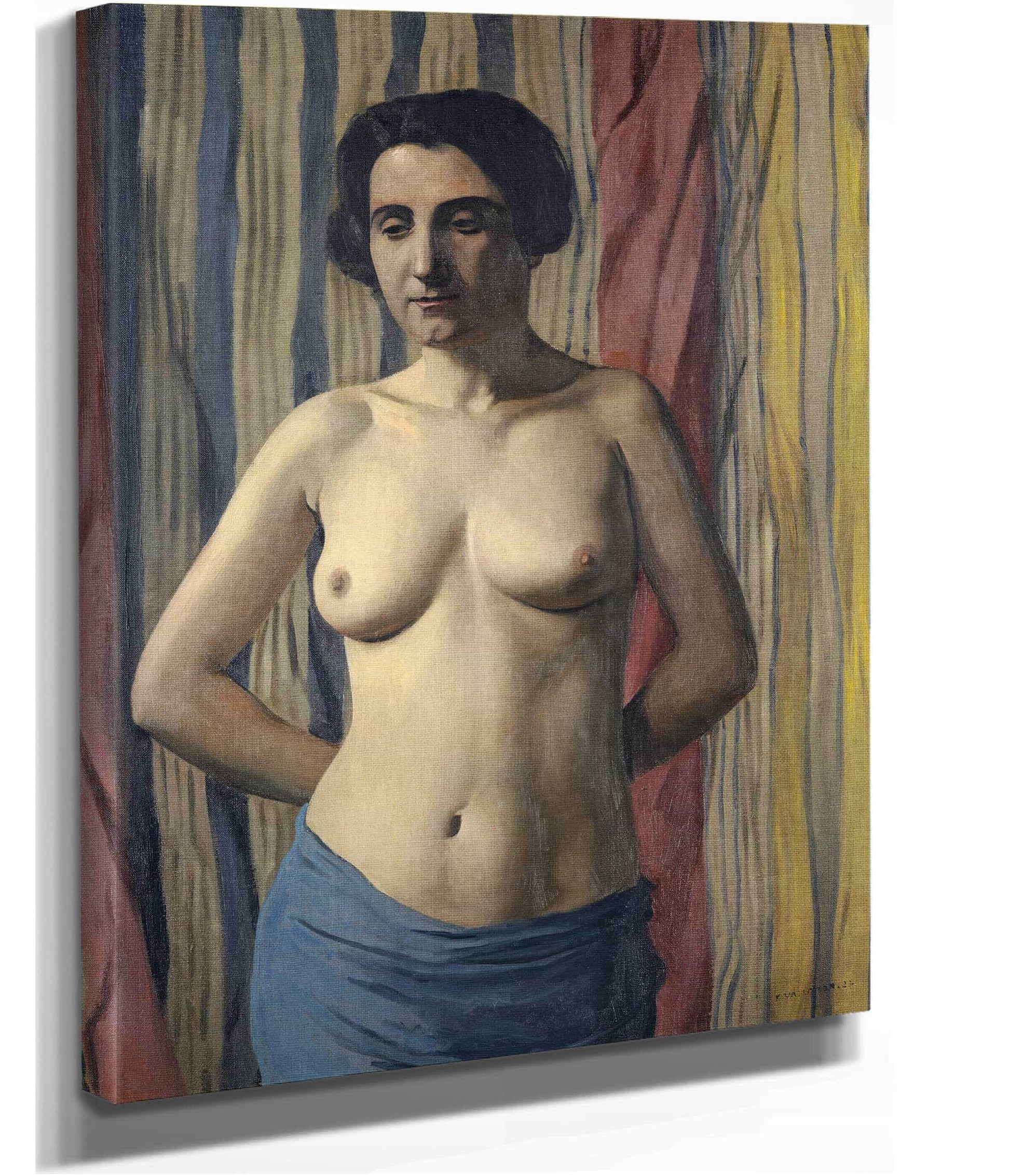 Nude With Blue Sash by Felix Vallotton