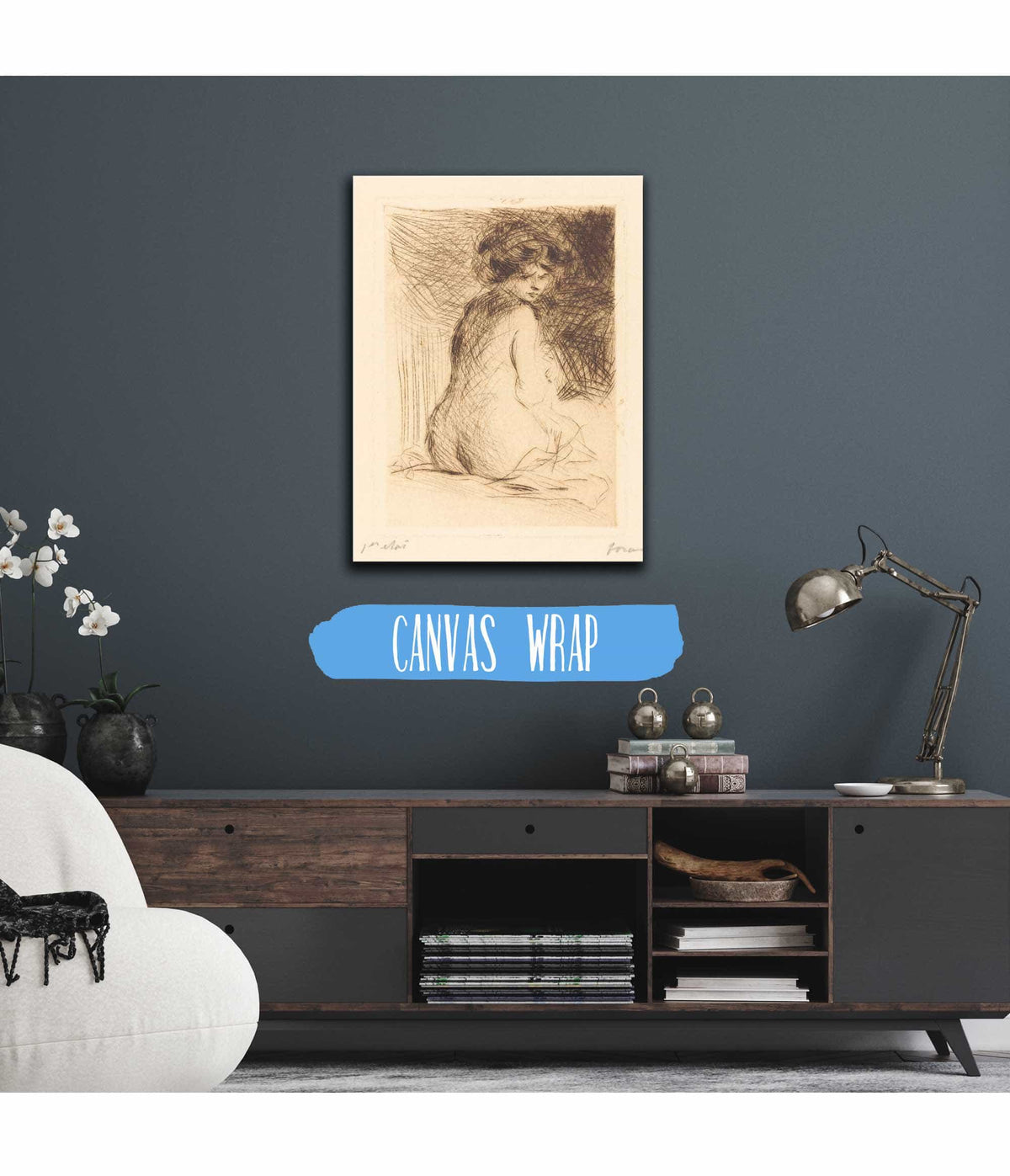 Nude Woman Seen From The Back by Jean Louis Forain