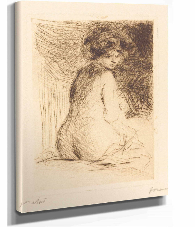 Nude Woman Seen From The Back by Jean Louis Forain