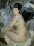 Nude, Or Nude Seated On A Sofa By Pierre Auguste Renoir