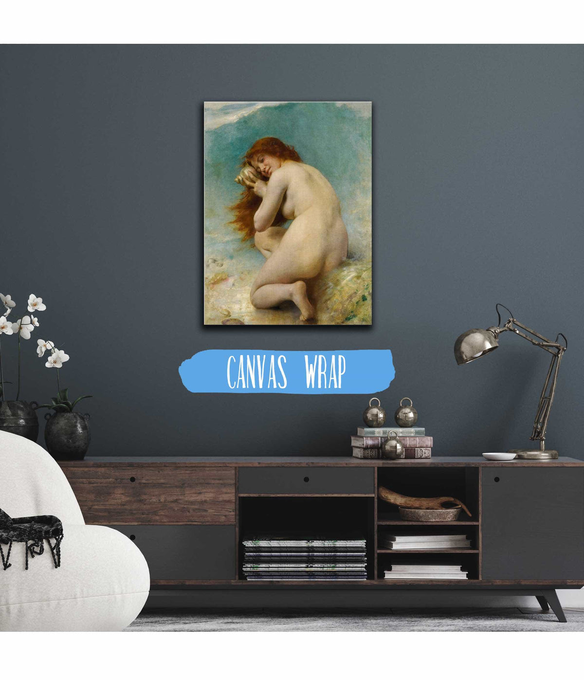 Nymphe Des Eaux by Leon Jean Basile Perrault