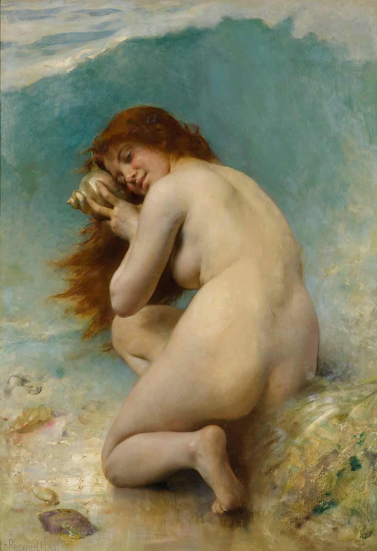 Nymphe Des Eaux by Leon Jean Basile Perrault