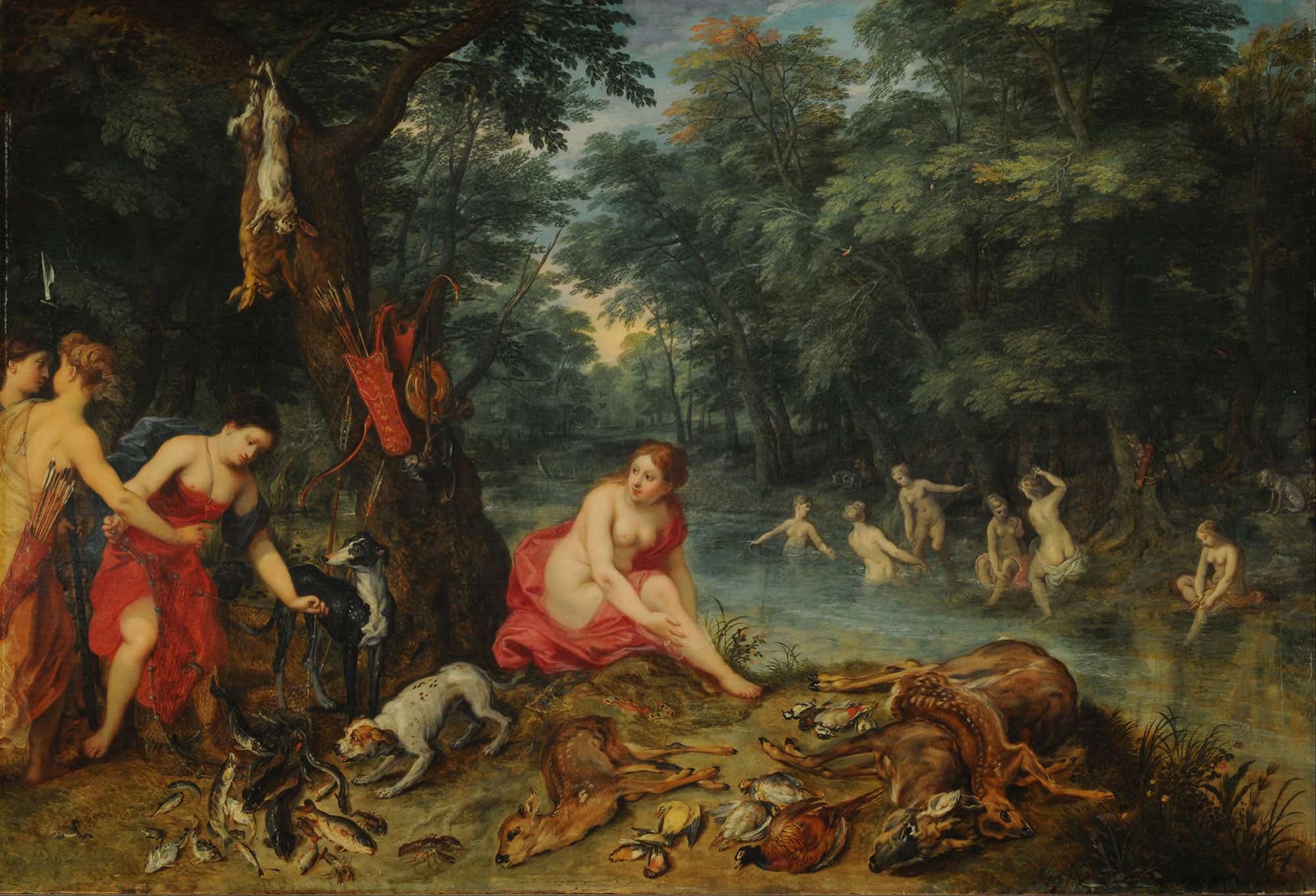Nymphs Bathing by Jan Brueghel The Elder