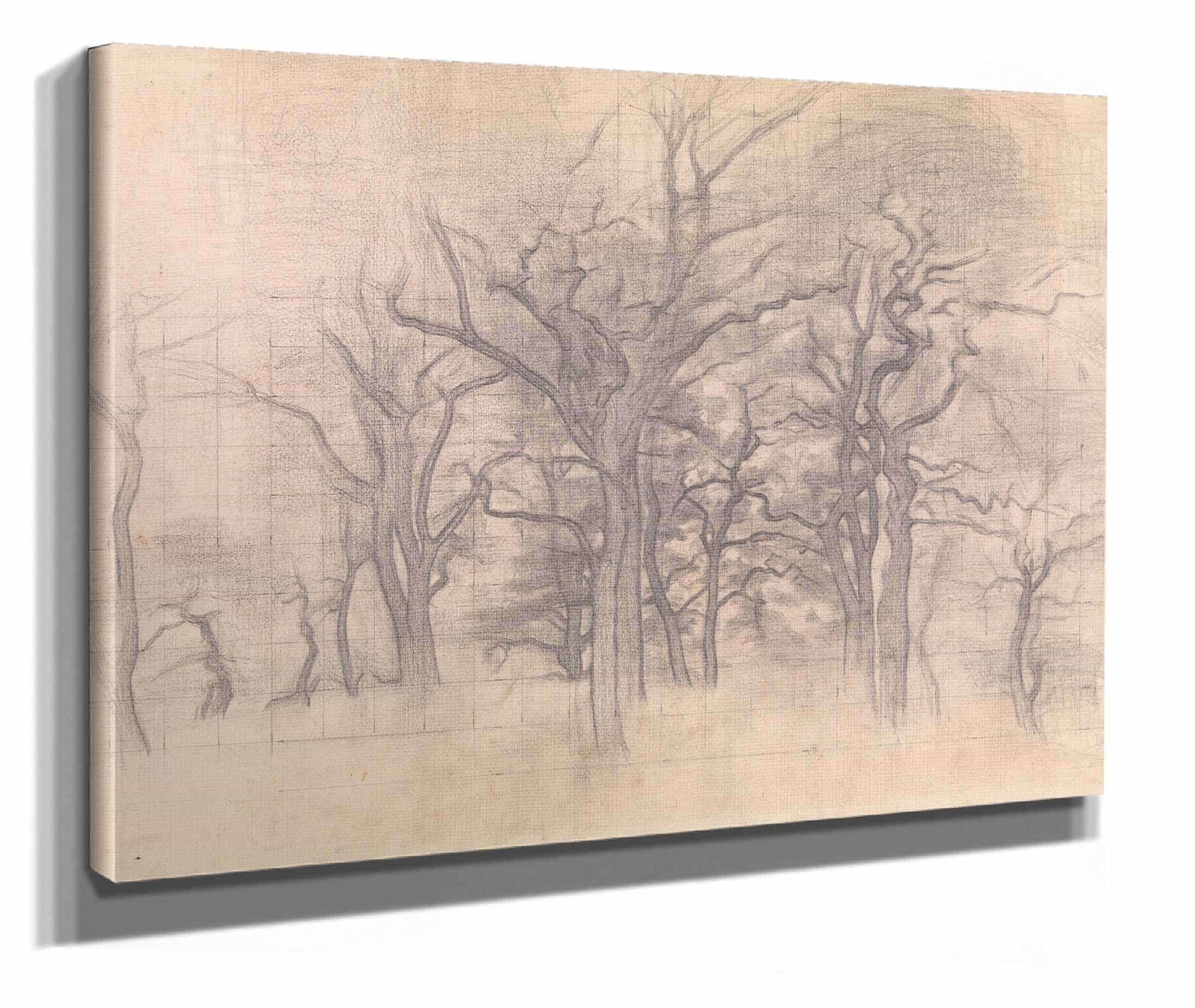 Oak Trees by Vilhelm Hammershoi