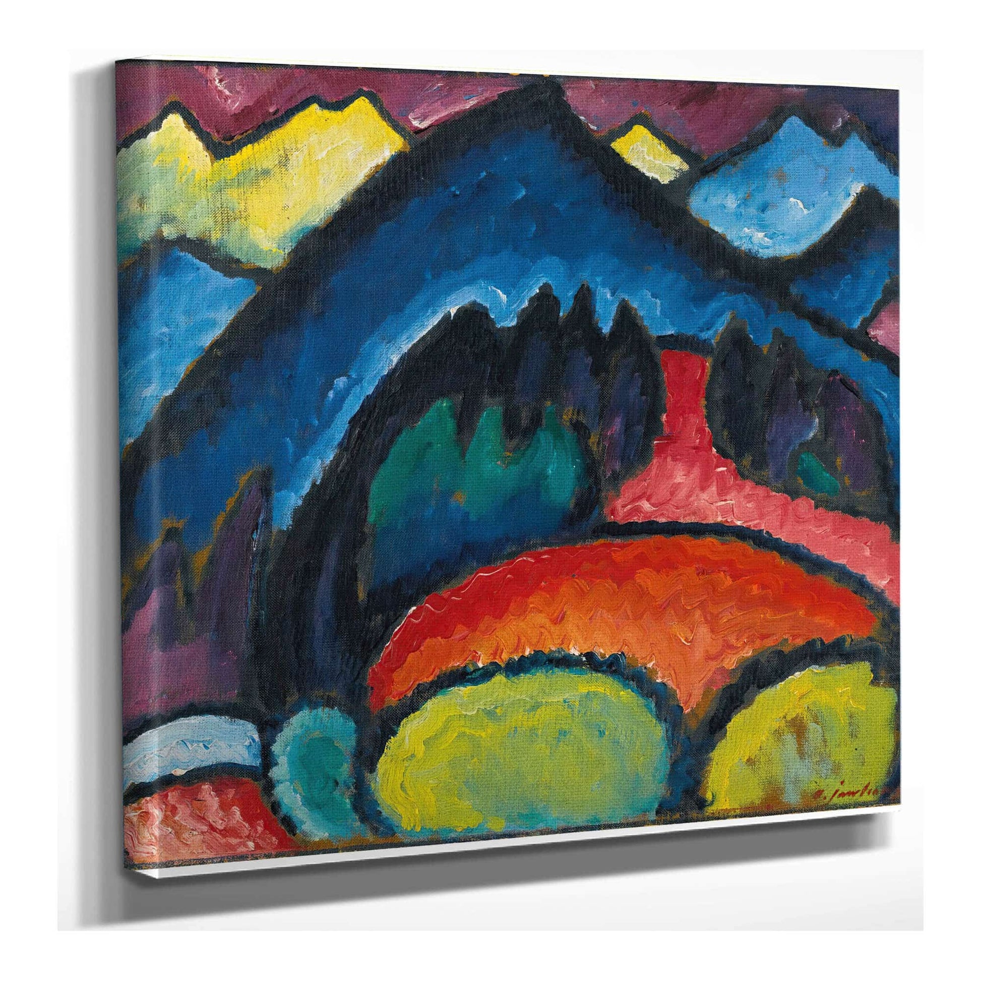 Oberstdorf Mountains by Alexej Von Jawlensky