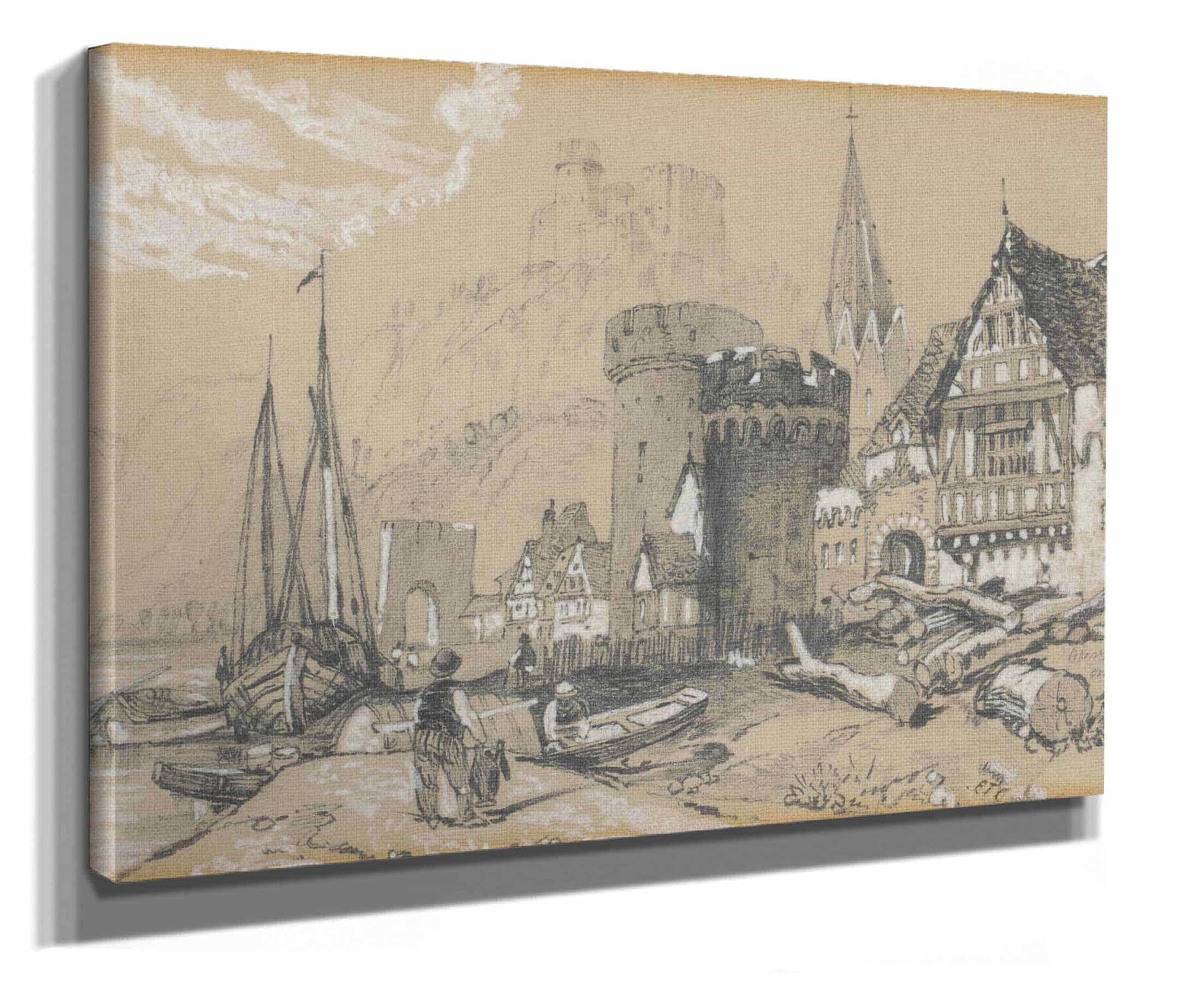 Oberwesel by Edward Theodore Compton