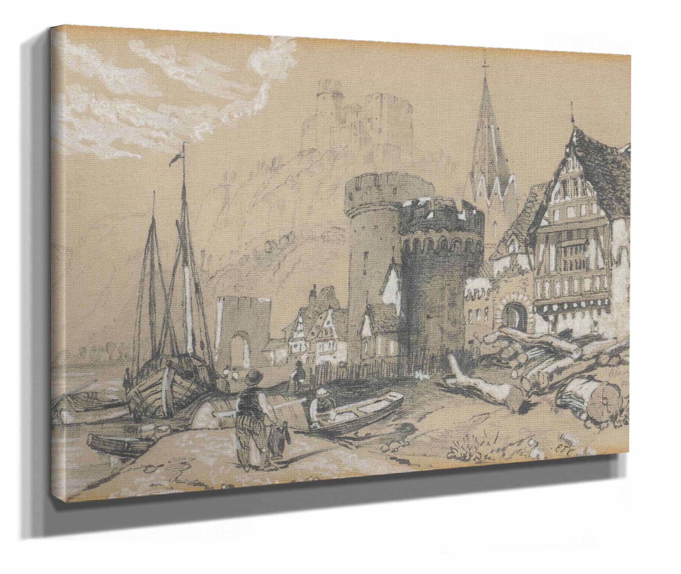 Oberwesel by Edward Theodore Compton