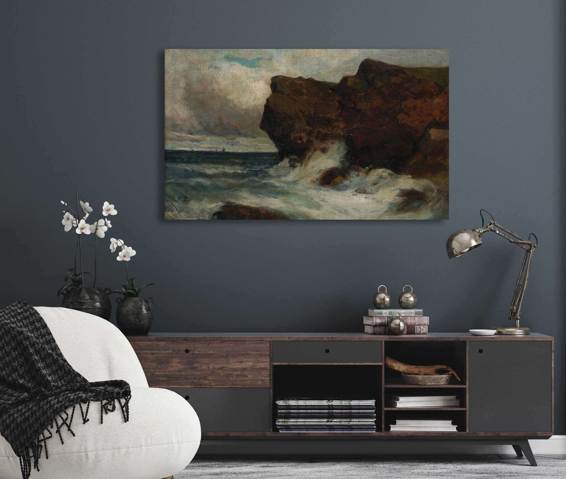 Ocean Cliffs by Edward Mitchell Bannister