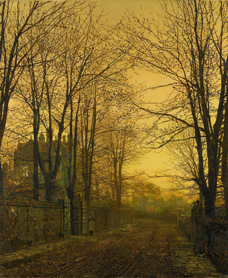 October After Glow by John Atkinson Grimshaw