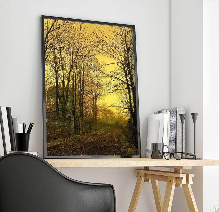 October Afterglow Painting John Atkin Print, Canvas Art, Framed Print ...