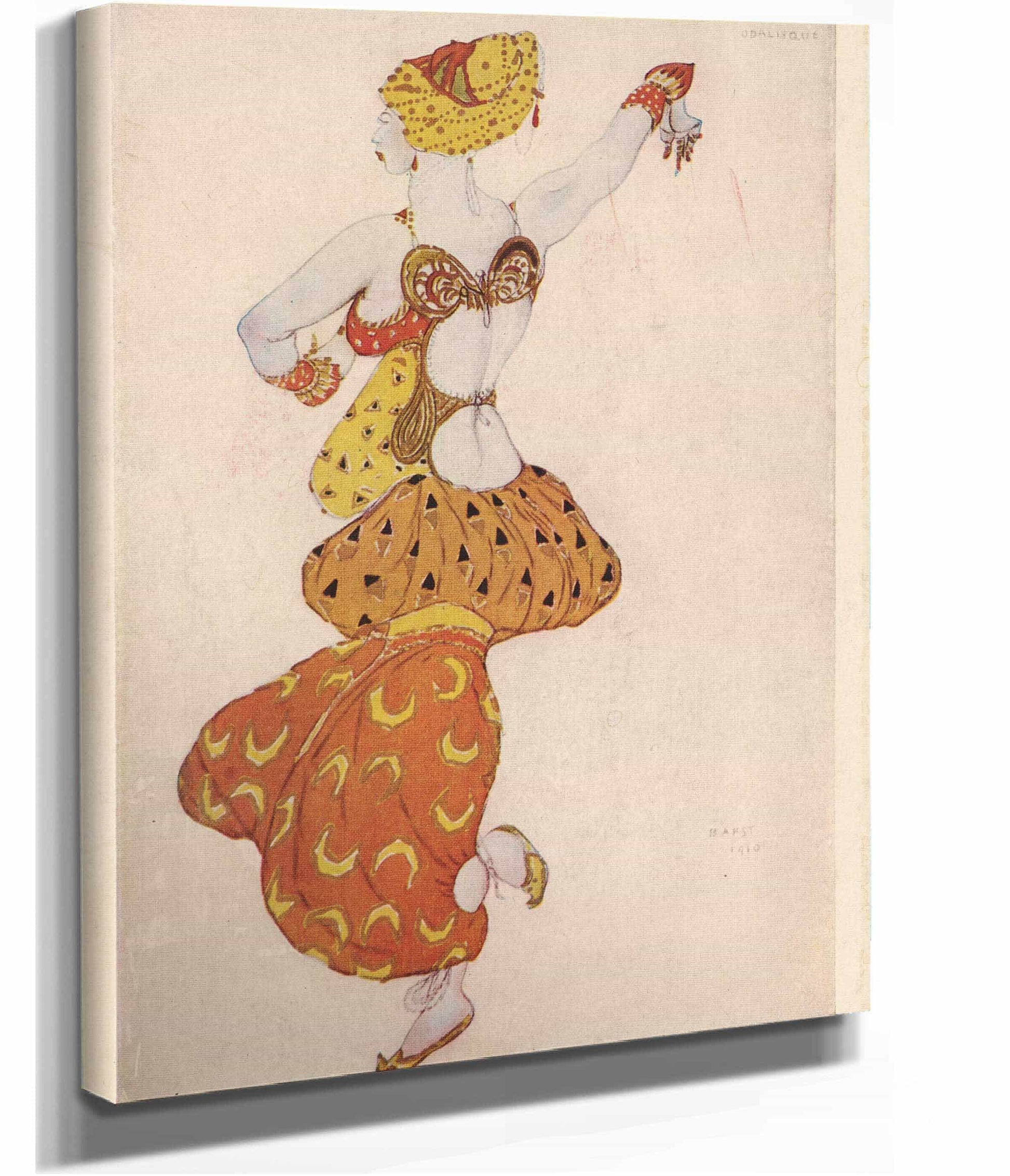 Odalisque In Scheherazade  by Leon Bakst