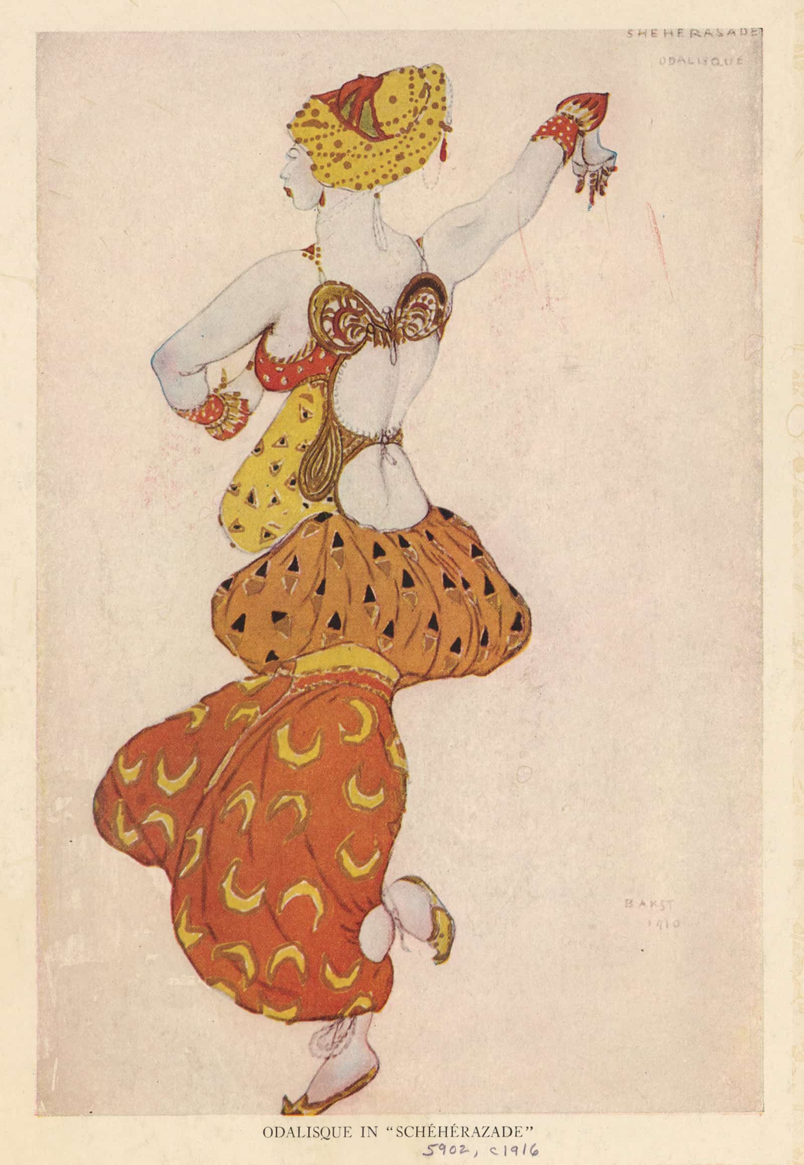 Odalisque In Scheherazade  by Leon Bakst