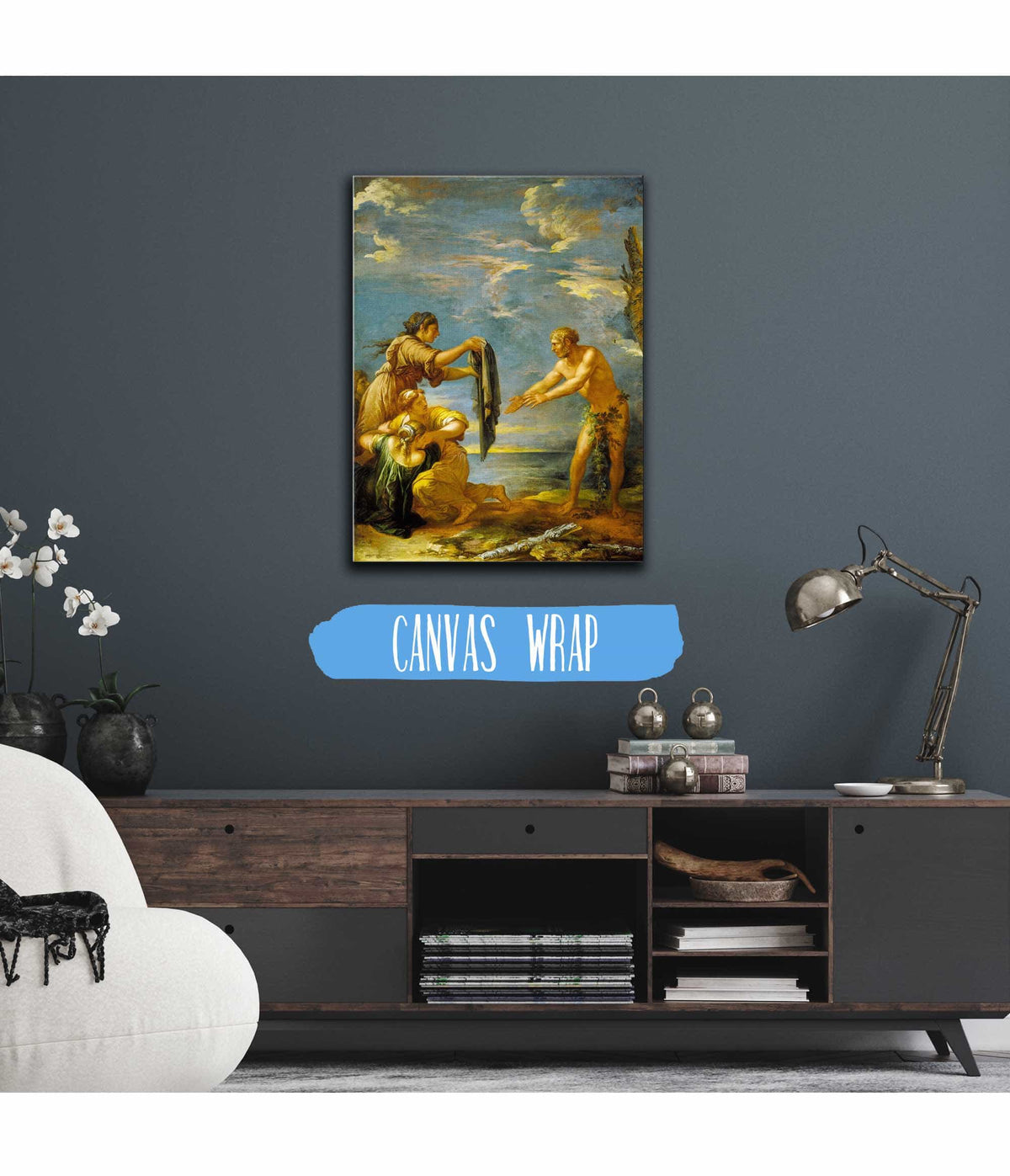 Odysseus And Nausicaa by Salvator Rosa