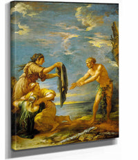 Odysseus And Nausicaa by Salvator Rosa