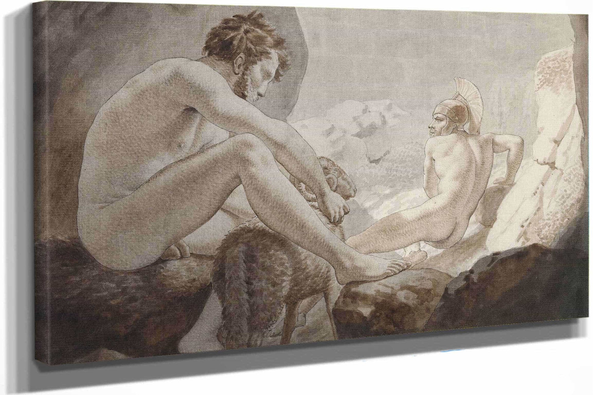 Odysseus Flygter Fra Polyfem by Christoffer Wilhelm Eckersberg