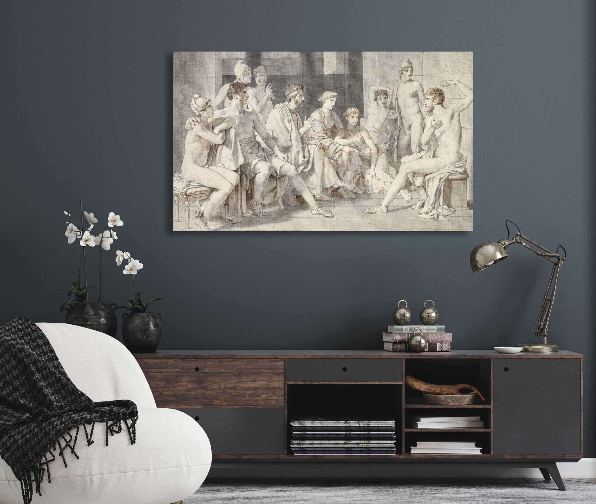 Odysseus Hos Alkinoos Beretter Om Sit Liv by Christoffer Wilhelm Eckersberg