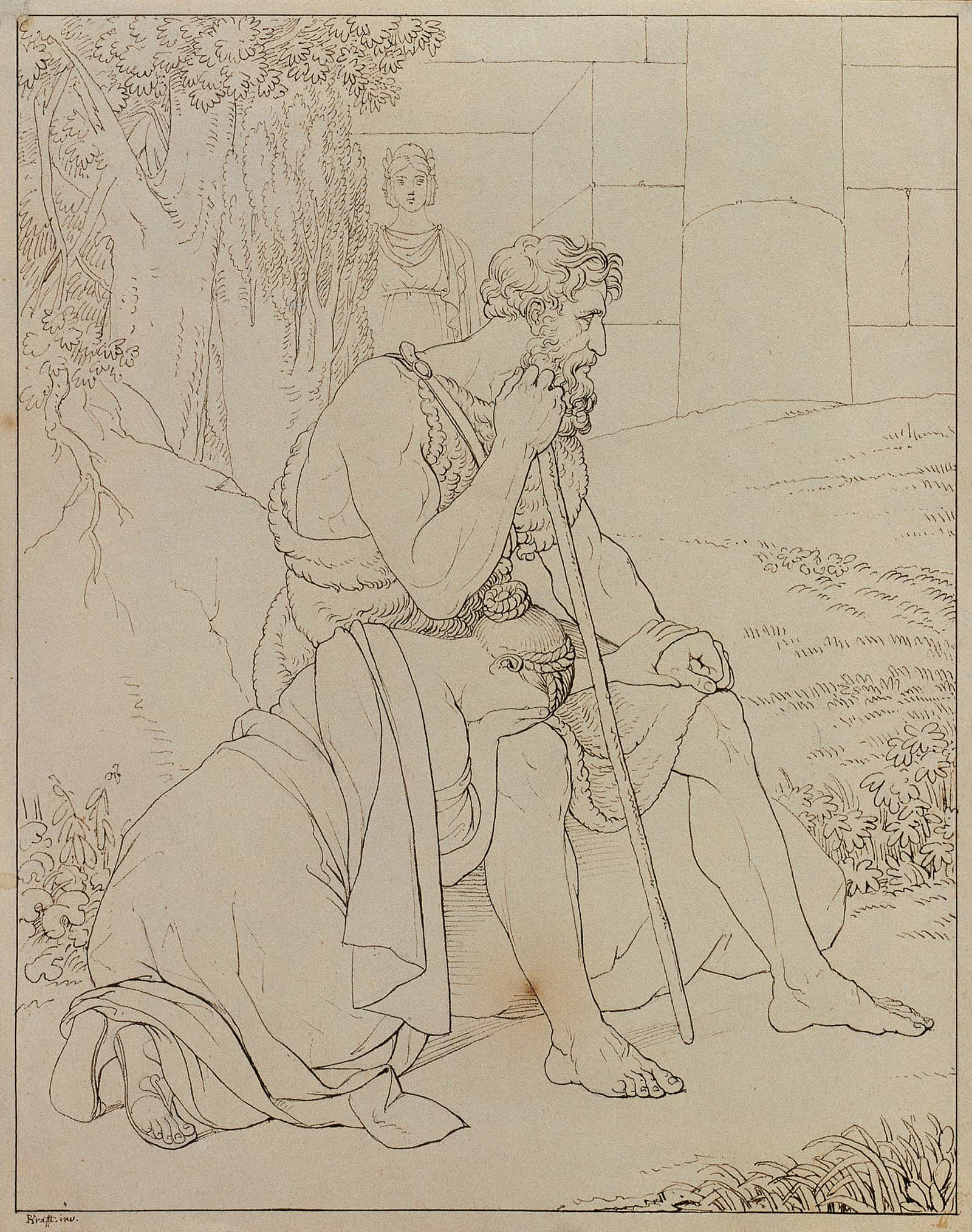 Oedipus Und Antigone by Johann Peter Krafft