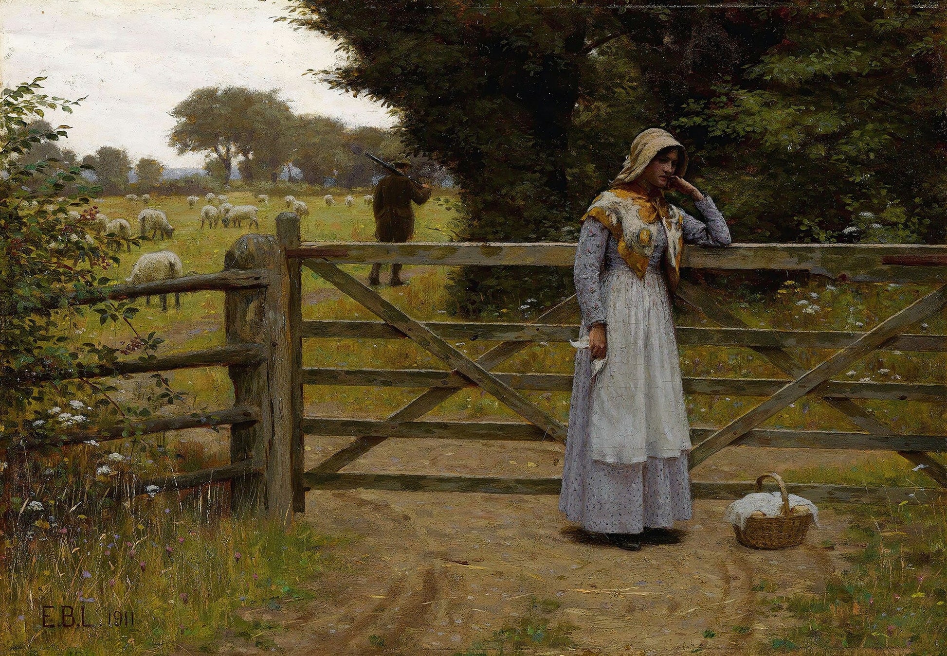 Off by Edmund Blair Leighton